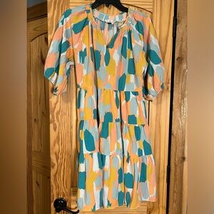 Michelle McDowell Jonas Dress Puffy‎ Sleeve Size LG